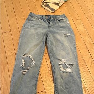 Distressed Light Blue Women's Jeans